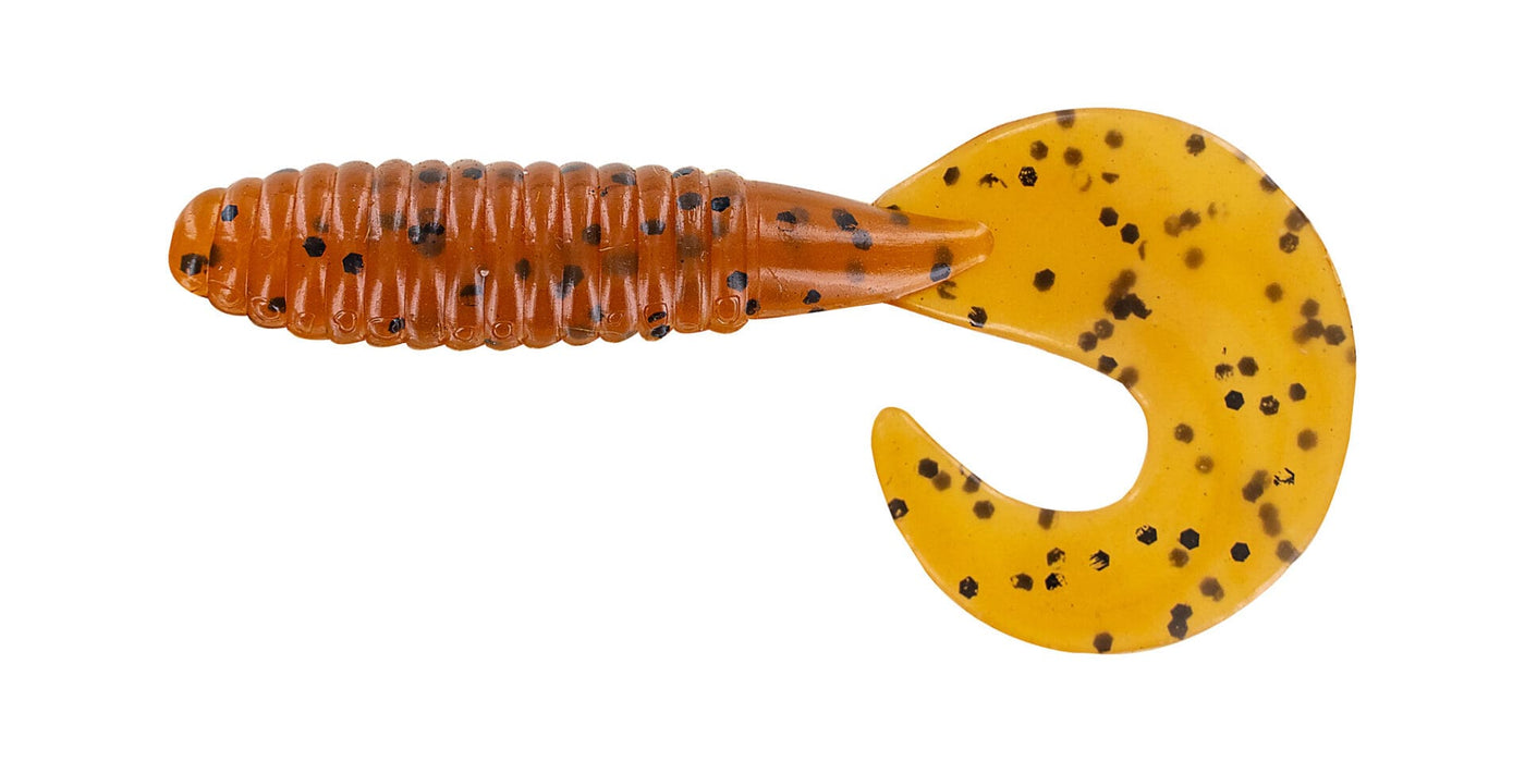 Big Bite Baits Soft Bait PUMPKIN SEED "FAT GRUB 3" (10 pack)