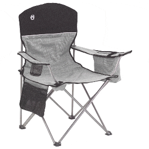 Coleman Foldable Chair Cooler Quad Chair - Black/Gray