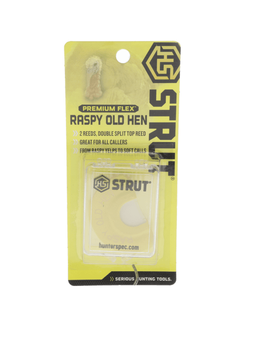Hunters Specialties Game Call RASPY OLD HEN SMALL FRAME PREMIUM FLEX