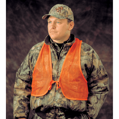 Hunters Specialties Vest ADULT MESH SAFETY VEST - BLAZE ORANGE