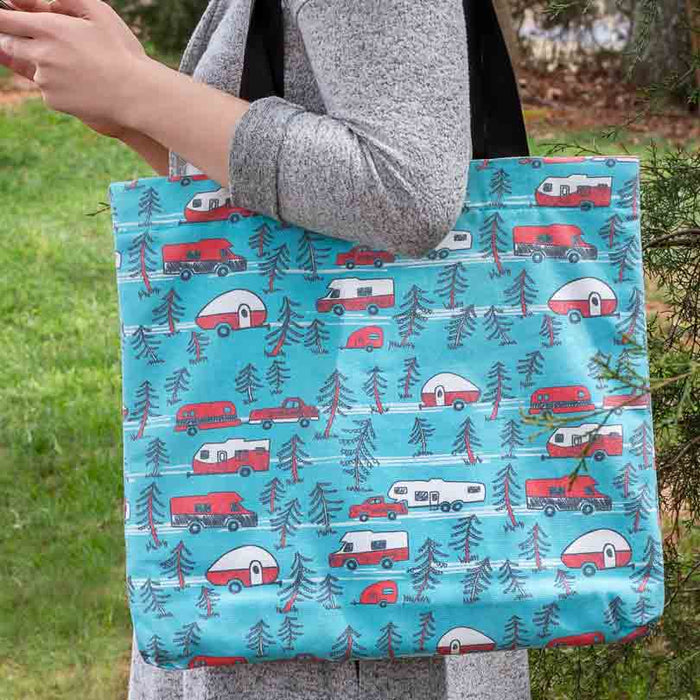 Wilcor Bags TOTE BAG RV SKETCH PATTERN