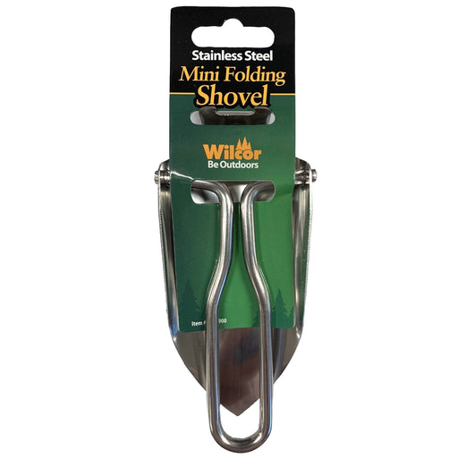 Wilcor Camping Tools FOLDING SHOVEL MINI STAINLESS STEEL