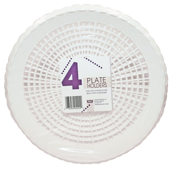 Wilcor Cooking Accessories PLATE HOLDERS WHITE 4 PK