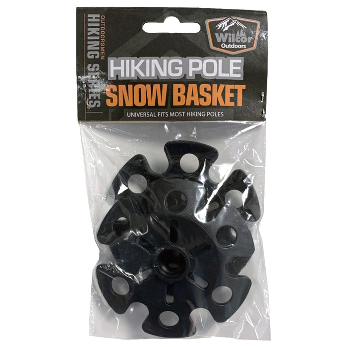 Wilcor Hiking Accessories SNOW BASKET FOR HIKE POLE 2PK