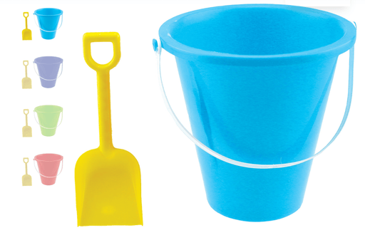 Wilcor Toys PAIL W/ SHOVEL 8" ASST