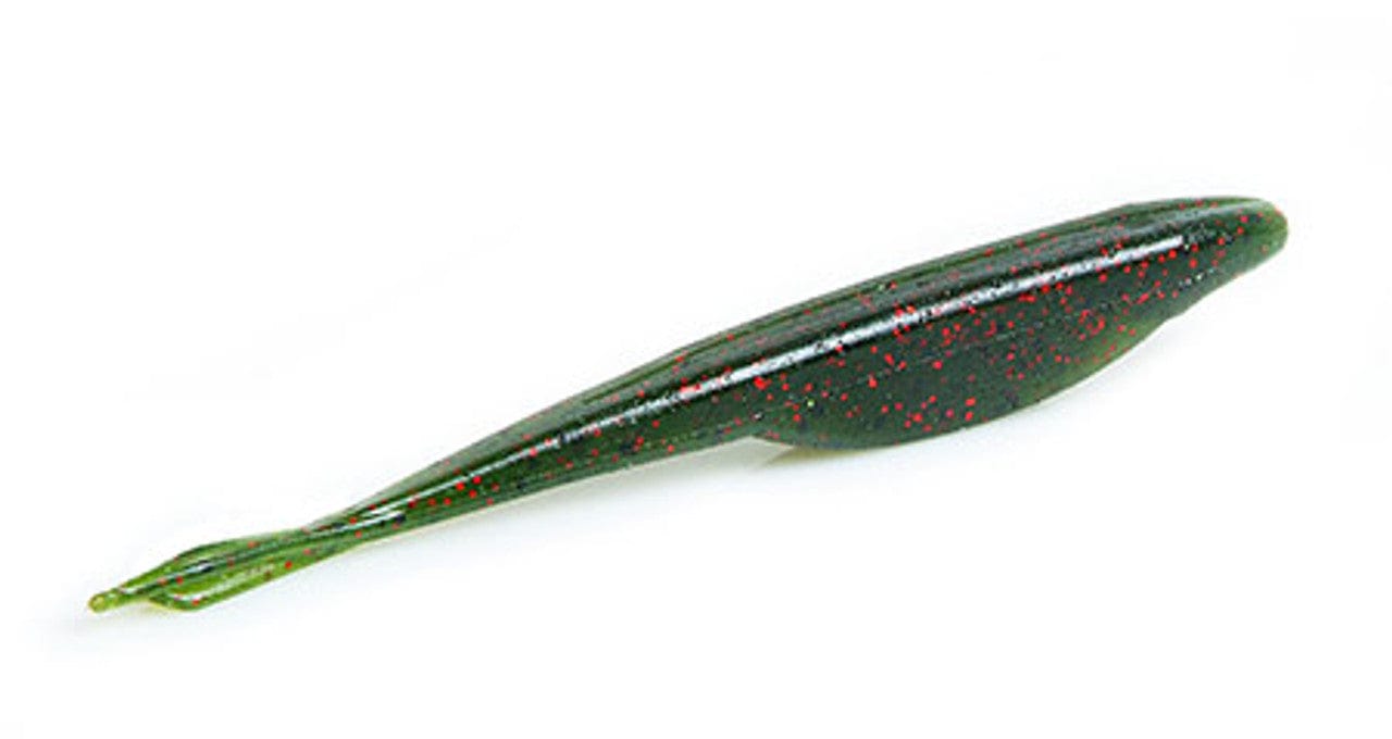 Yamamoto Jigs & Lures WATERMELON W/ BLACK & RED FLAKE Yam 5" D-SHAD (7pack)