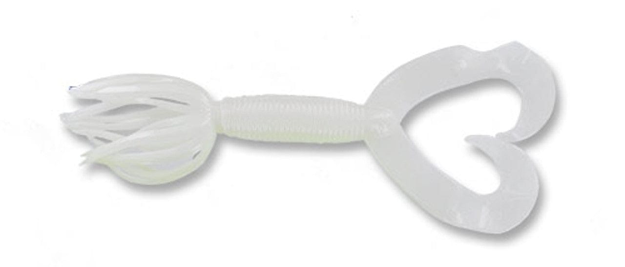 Yamamoto Soft Bait CREAM WHITE YAM 5" DOUBLE TAIL HULA GRUB (10 pack)