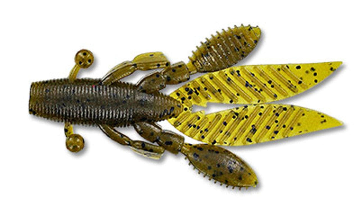 Yamamoto Soft Bait GREEN PUMPKIN W/ LARGE BLACK FLAKE YAM 3.75" FLAPPIN' HOG