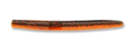 Yamamoto Soft Bait WATERMELON W/ COPPER FLAKE/ORANGE W/ RED FLAKE 4'' YAMASENKO (10 pack)