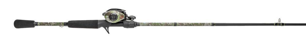 American Hero Camo 7'0" Medium Fast Left Hand Baitcast Combo