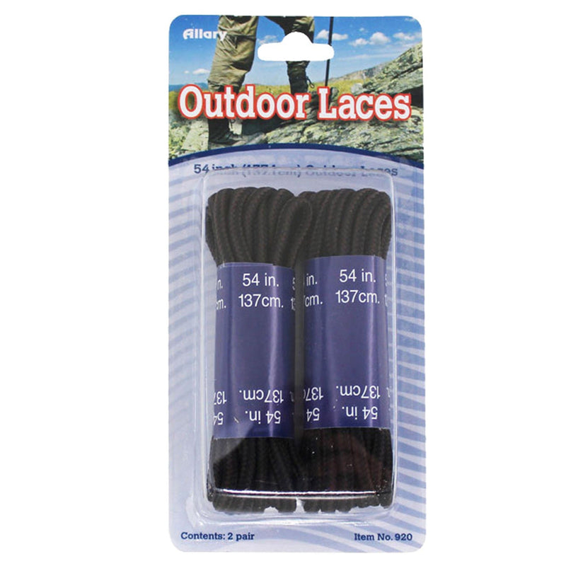Allary Shoe Accessories BOOT LACES BLACK/BROWN 54"