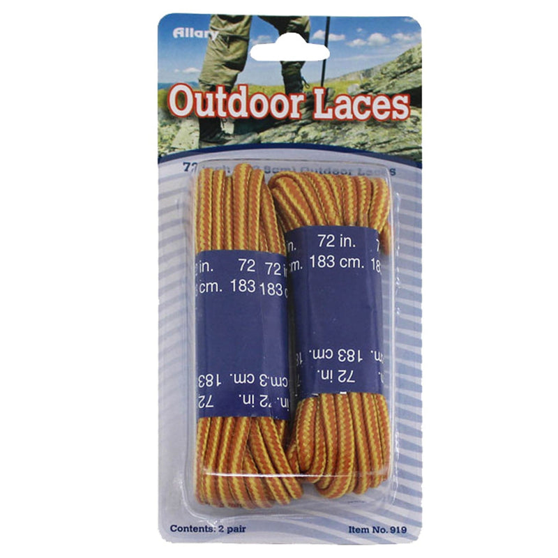 Allary Shoe Accessories BOOT LACES TAN/GOLD 72" ROUND