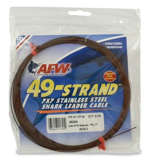 American Fishing Wire Fishing Accesorries AFW 49-Strand (brown)