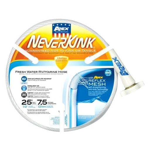 Apex Toilet Chemicals & Cleaning NEVER KINK 25' WATER HOSE