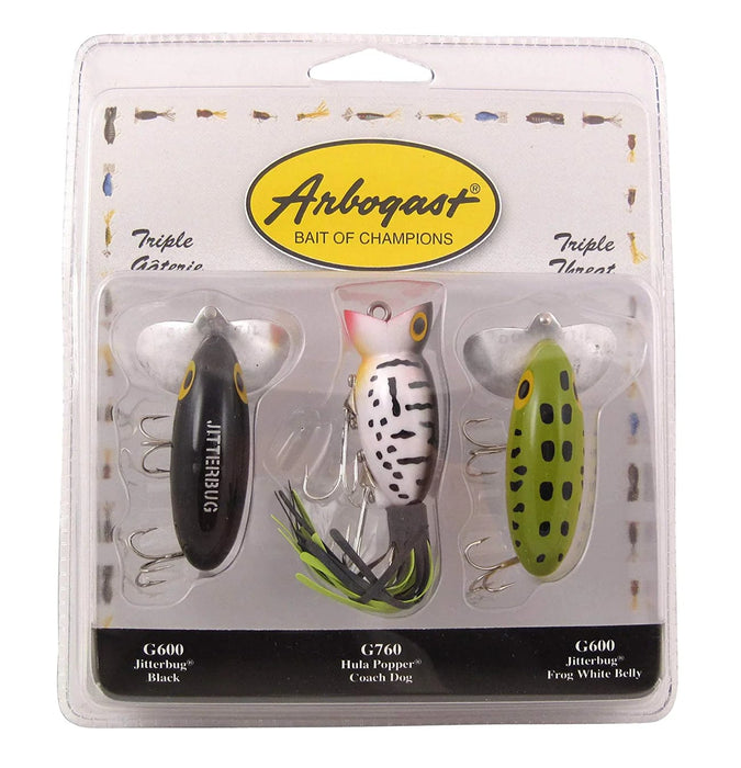 Arbogast Jigs & Lures ARBOGAST TRIPLE THREAT PACK PK3ARB2