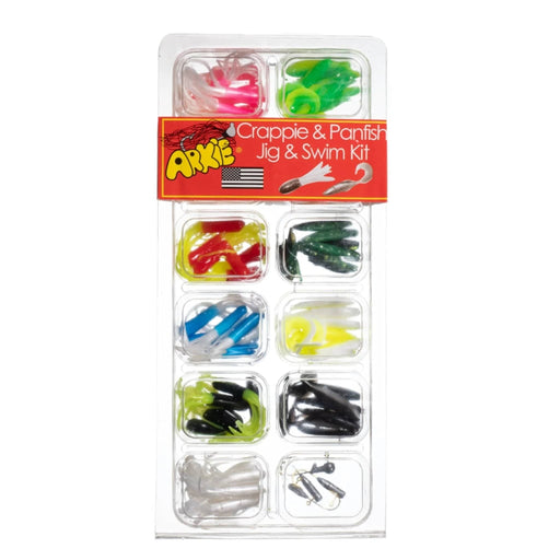 Arkie Lures Soft Bait Crappie & Panfish Jig & Swim Kit