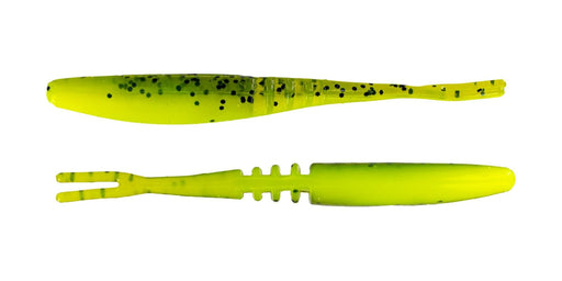 Big Bite Baits Soft Bait 3.75" JOINTED JERK MINNOW / WTRMELON CHARTREUSE LAMINATE (10 PACK)