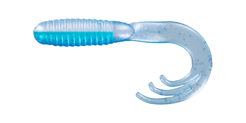 Big Bite Baits Soft Bait BLUE SHAD TRIPLE TIP GRUB 2" (10 pack)