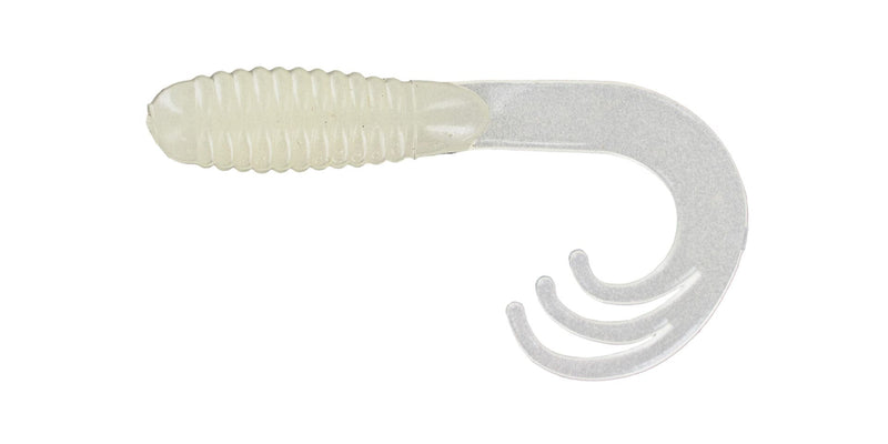 Big Bite Baits Soft Bait GLOW TRIPLE TIP GRUB 2" (10 pack)