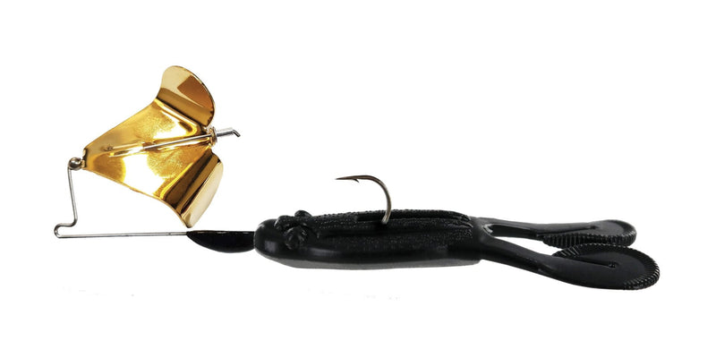 Big Bite Baits Soft Bait GOLD BLADE/BLACK TOAD / 1/4 oz TOUR TOAD BUZZBAIT