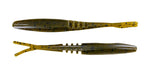 Big Bite Baits Soft Bait GREEN PUMPKIN 3.75" JOINTED JERK MINNOW (10 PACK)