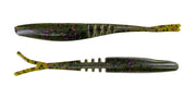 Big Bite Baits Soft Bait GREEN PUMPKIN PURPLE FLAKE 3.75" JOINTED JERK MINNOW (10 PACK)