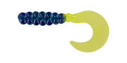 Big Bite Baits Soft Bait JUNEBUG/CHARTREUSE FAT GRUB 2"
