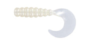Big Bite Baits Soft Bait PEARL GLOW FAT GRUB 2"