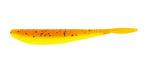 Big Bite Baits Soft Bait PUMPKIN PEPPER/CHARTREUSE BELLY/ORANGE TAIL 4" SLIM MINNOW (10 pack)