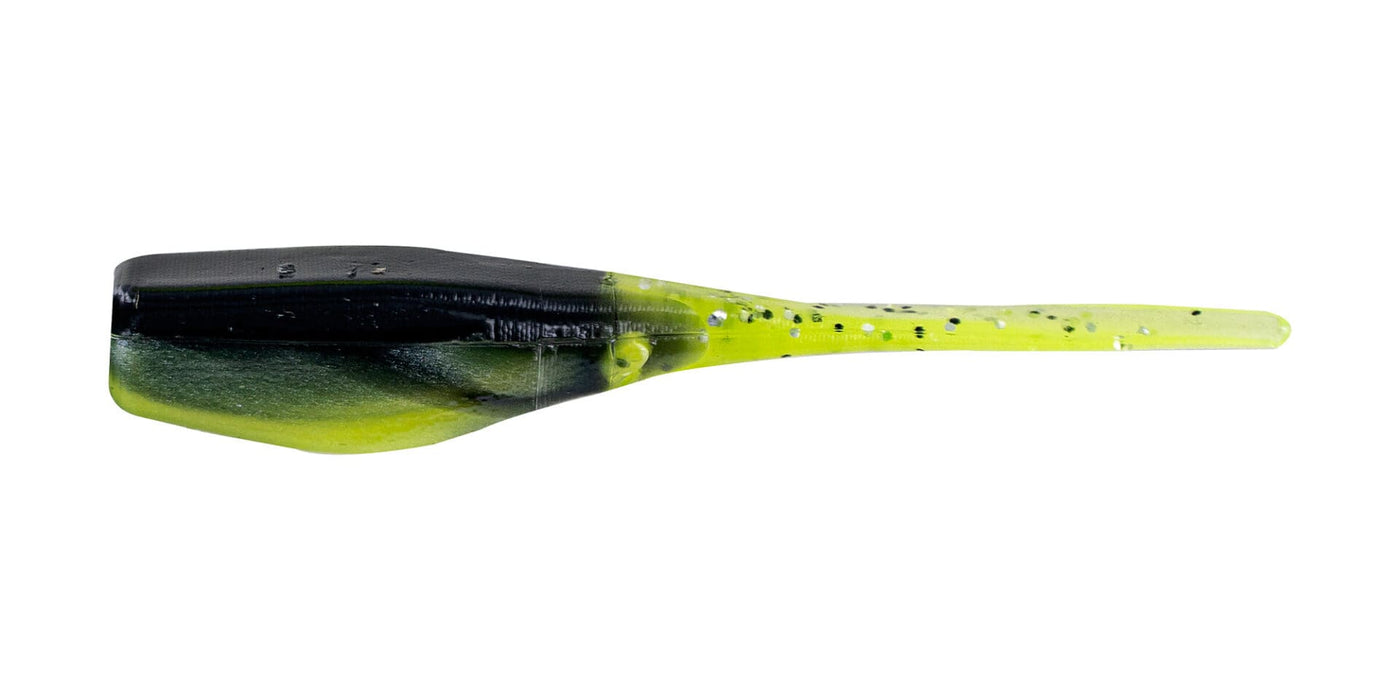 Big Bite Baits Soft Bait SHAD/CHARTREUSE CRAPPIE MINNR 2" (10 pack)