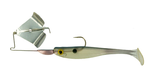 Big Bite Baits Soft Bait SILVR BLADE/PEARLY SHD SUICIDE SHAD BUZZBAIT 3/8OZ