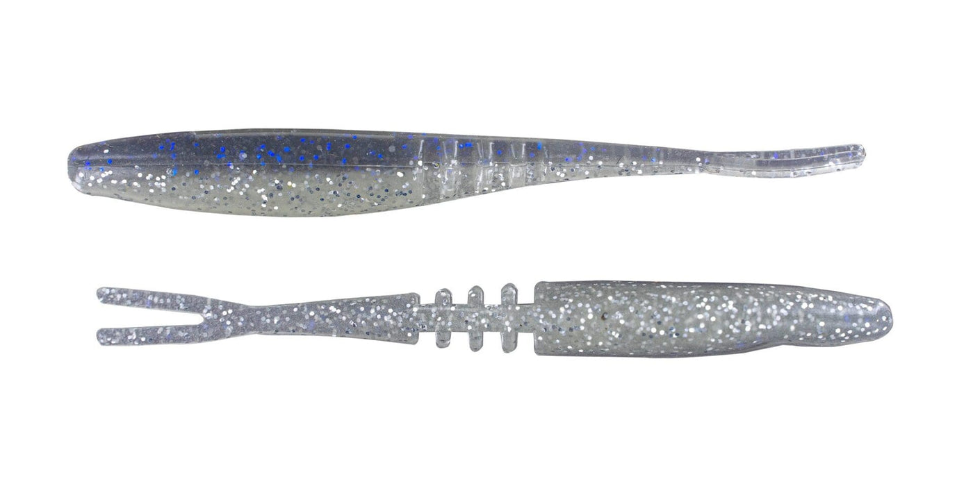 Big Bite Baits Soft Bait SMOKY GHOST ( 3.75" JOINTED JERK MINNOW (10 PACK)
