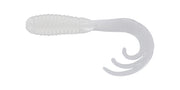 Big Bite Baits Soft Bait WHITE TRIPLE TIP GRUB 2" (10 pack)