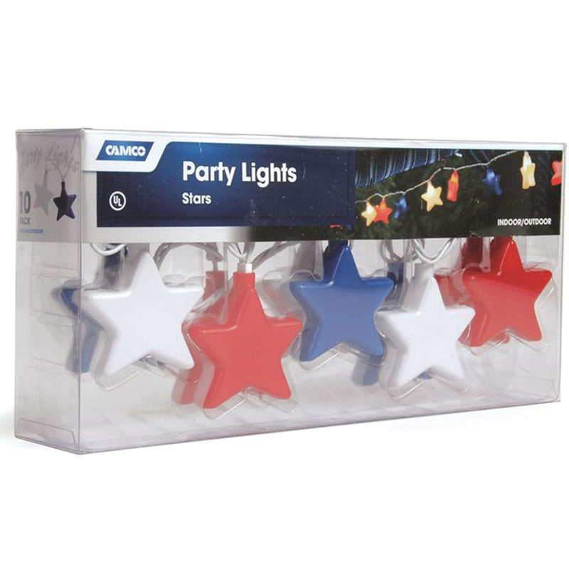 Camco RV Accessories PATIO LIGHTS STARS RWB