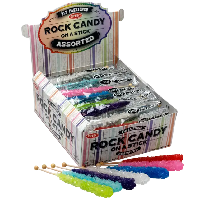 Candy Barn Express Snacks Rock Candy On A Stick - Assorted