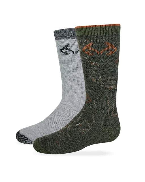 Carolina Hosiery Realtree Boys Camo Boot Socks 2 Pair