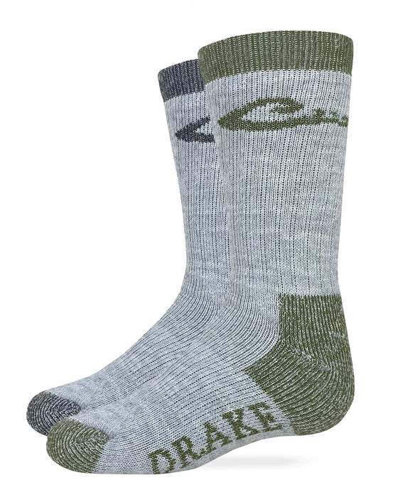 Carolina Hosiery Socks Drake Youth Boys Merino Wool Blend Boot Socks 2 Pair