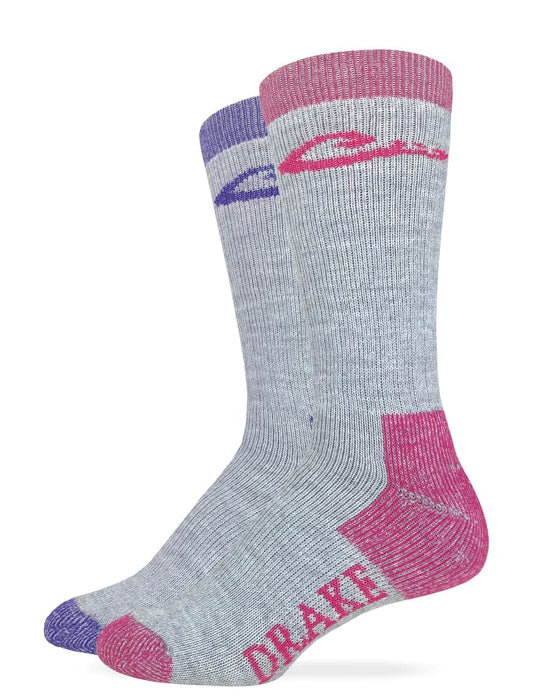 Carolina Hosiery Socks LADIES MERINO WOOL BLEND BOOT SOCK (FUCHSIA/PURPLE)