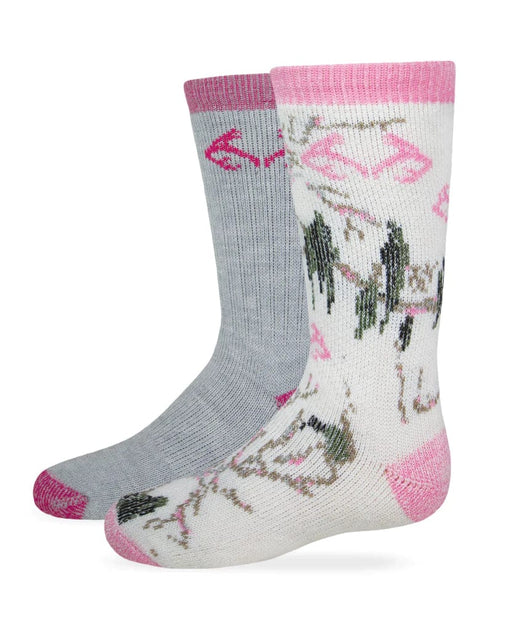 Carolina Hosiery Socks Realtree Girl's Camo Boot Socks 2 Pair