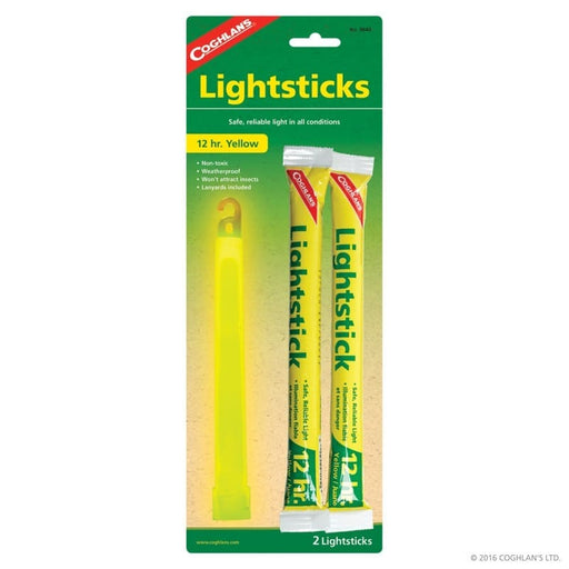 Coghlan's Camping Accessories Yellow COGHLAN'S LIGHT STICKS 2pk