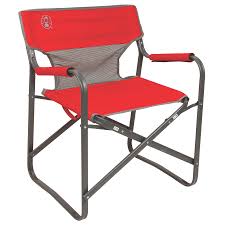 Coleman Folding Chairs Outpost Breeze Deck Chair (RED)