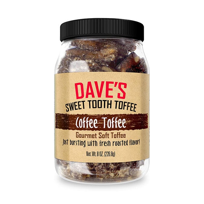Dave's Sweet Tooth Gourmet Soft Toffee Coffee Toffee Jar