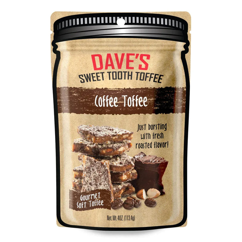 Dave's Sweet Tooth Gourmet Soft Toffee Coffee Toffee Pouch