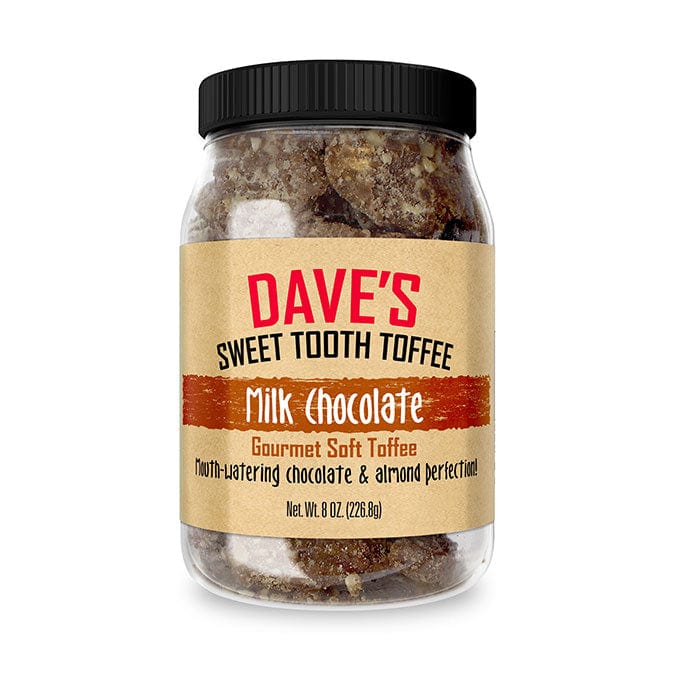 Dave's Sweet Tooth Gourmet Soft Toffee Milk Chocolate Jar