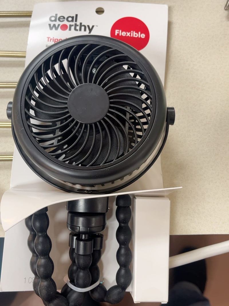 Dealworthy Portable Fans Dealworthy Flexible Tripod Fan - Black