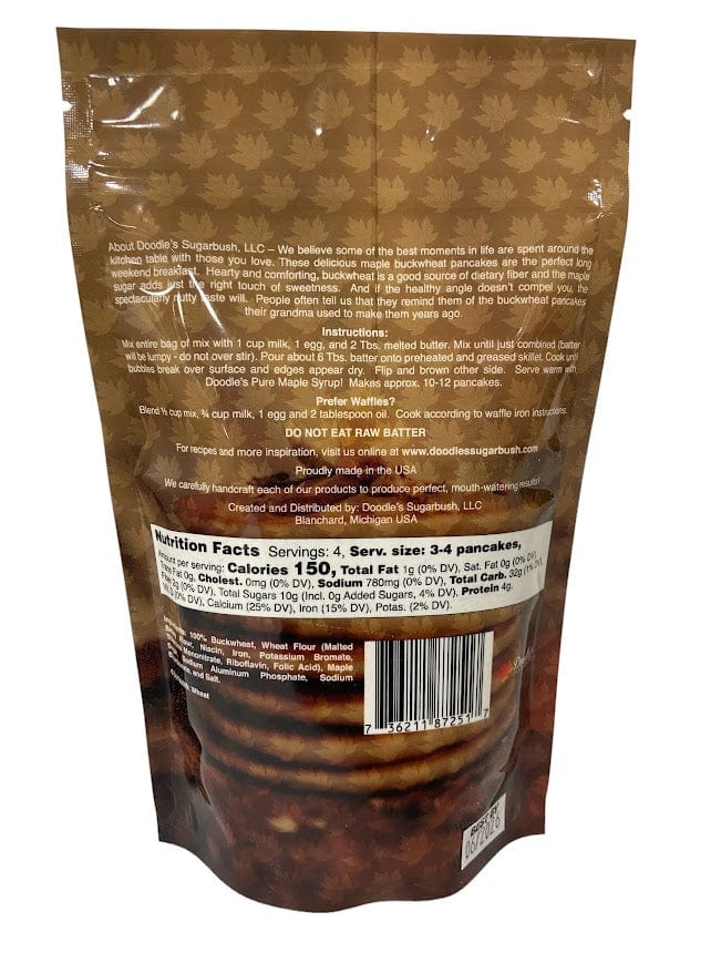Doodle's Sugarbush Pancake Mix Maple Sugar & Oatmeal Pancake Mix