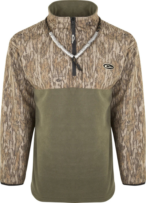 Drake Waterfowl Hunting Jacket 1/4 Zip Refuge Eqwader Mossy Oak Bottomland