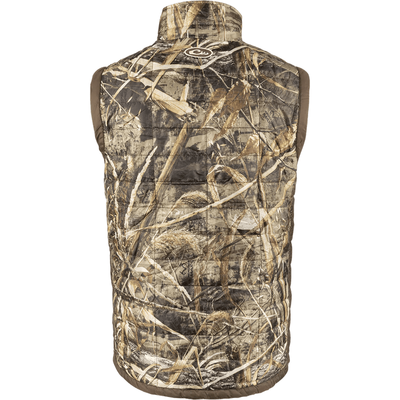 Drake Waterfowl Hunting Jacket Synthetic Down Two Tone Vest Realtree Max-5 3Xlarg
