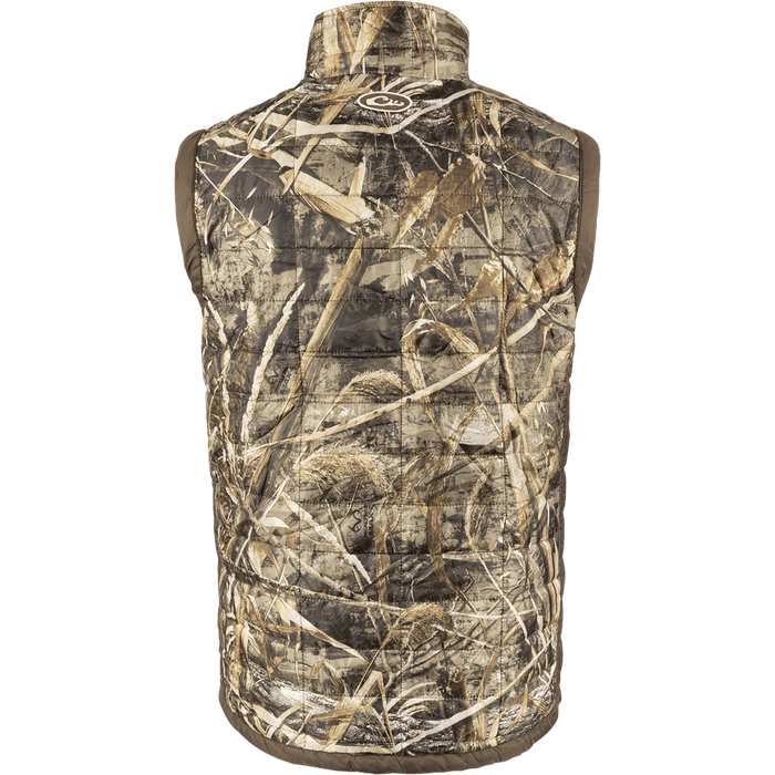 Drake Waterfowl Hunting Jacket Synthetic Down Two Tone Vest Realtree Max-5 3Xlarg