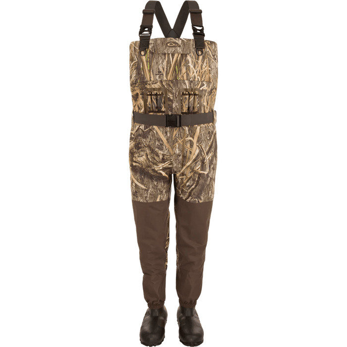 Drake Waterfowl Waders Uninsulated Guardian Elite Vanguard Breathable Waders (Mossy Oak Shadow Grass Habitat)